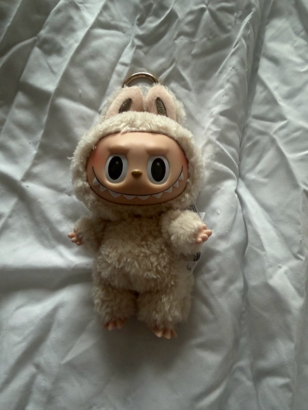 Plush Cream Keychain - Soft Fluffy Character
